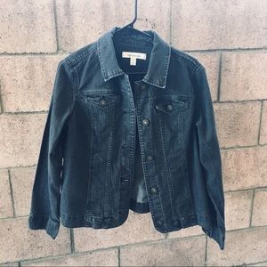 Black Denim Jean Jacket!